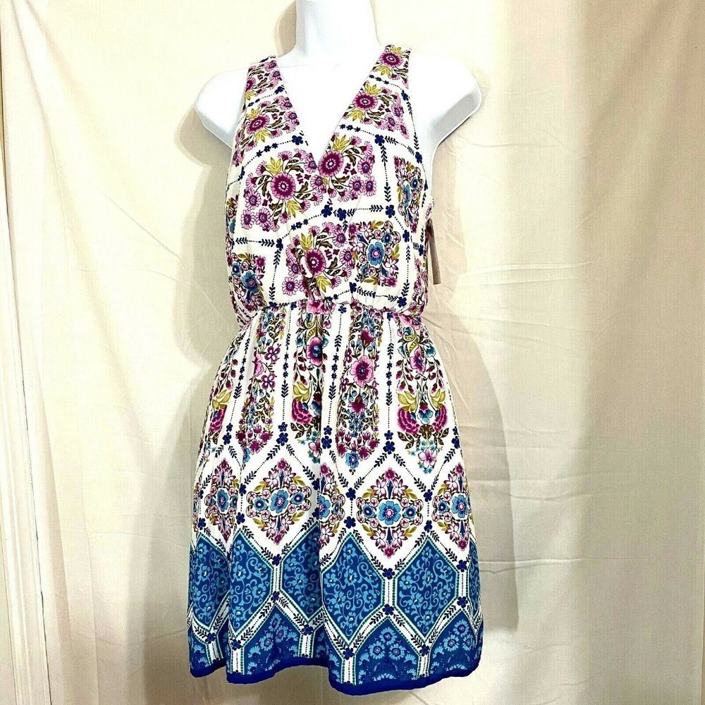 Everly Sleeveless Floral My Dearest Love Dress Sm